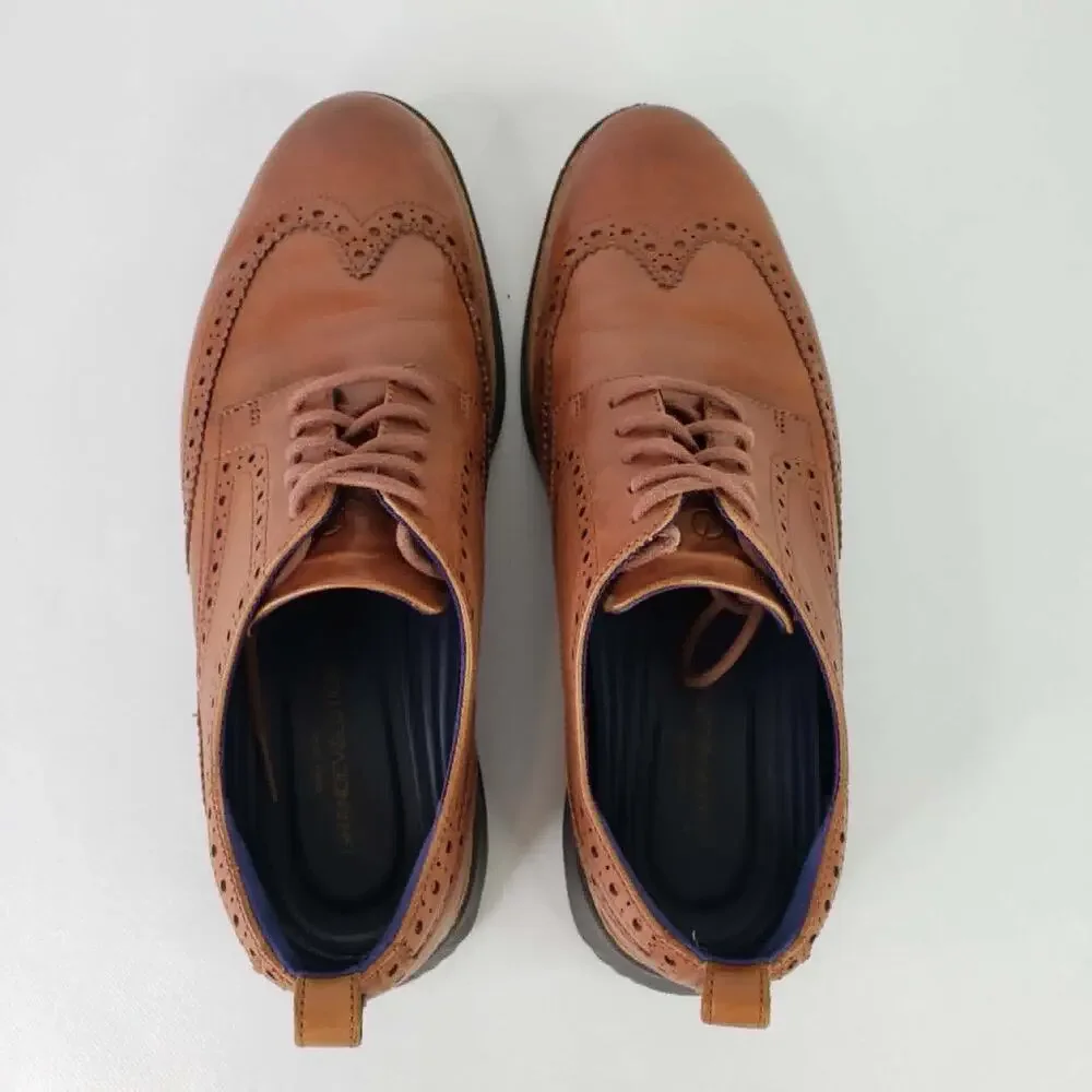 Cole Haan Grand Evolution Shortwing Men's Oxford Shoes Size 10.5 British Tan